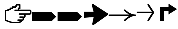 Arrows TFB font preview